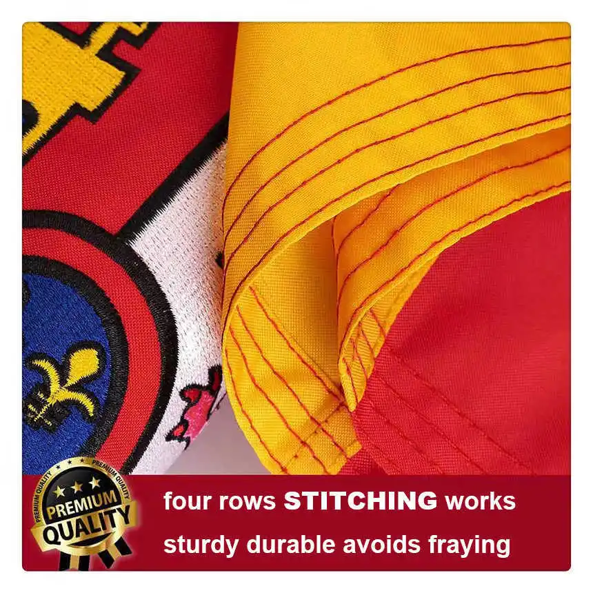 المطرزة اسبانيا العلم مخيط الإسبانية راية 90x150 سنتيمتر دائم مقاوم للماء أكسفورد النايلون الأعلام الوطنية لافتات داخلي في الهواء الطلق #4