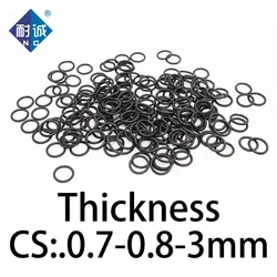 O-ring thickness 0.7/0.8/3mm CS NBR Nitrile sealing temperature resistant gasket rubber ring complete in specifications