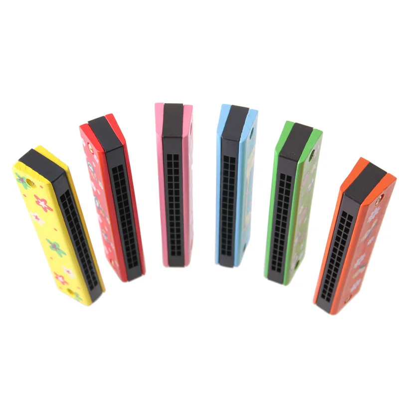 Armónica de madera para niños, rompecabezas divertido para guardería, juguetes educativos, regalos para bebés