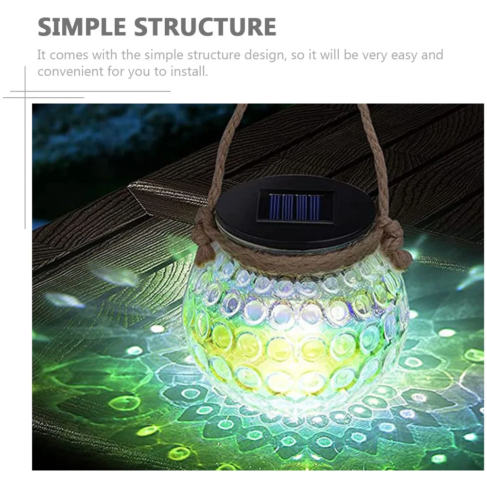 

Chic Hanging Design Bottle Solar Pendant Outdoor Garden Courtyard Decoration Solar Powered Hanging Light Long Life