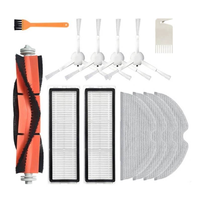 مكنسة كهربائية من شاومي mijia 1c 1t مي ، ملحقات مع فلتر hepa ، فرشاة جانبية رئيسية ، لـ dreame f9