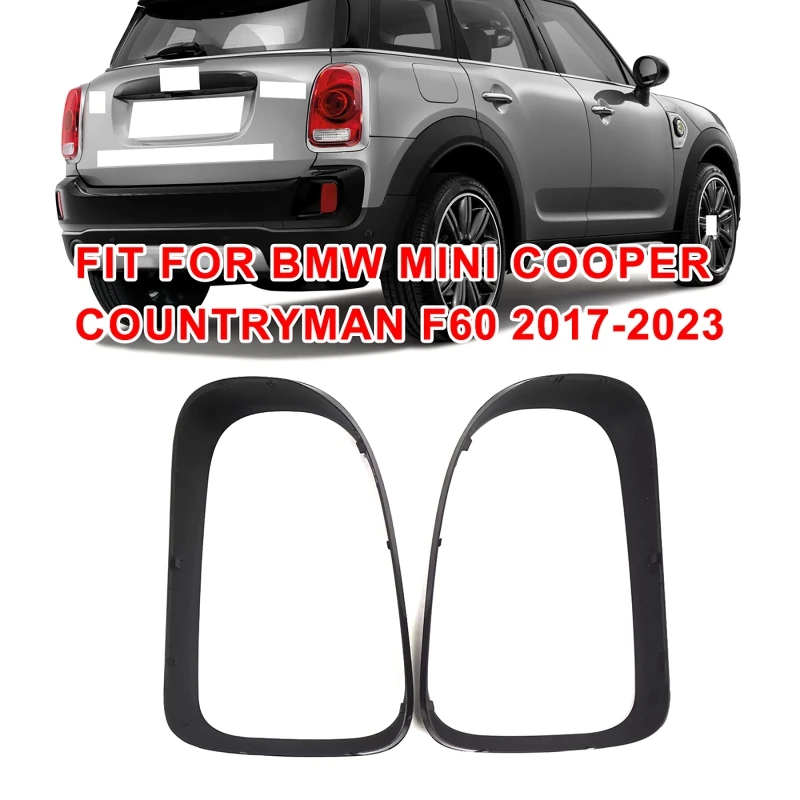 

2PCS Car Headlight Cover Trim Parts Headlight Trims Cover Rings Chrome Trim Fit for BMW Mini Cooper F60 Countryman 2017-2023