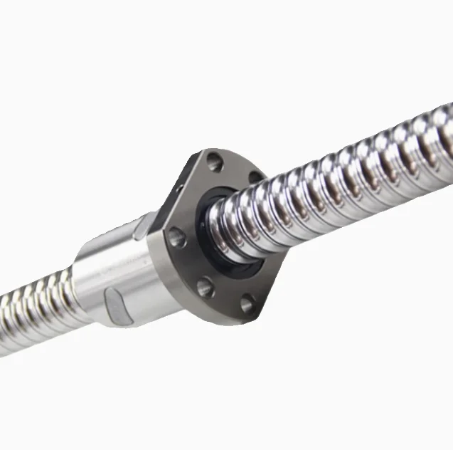 High Precision Single Nut Four Turns Ball Screw SFU5020-4  New Steel Bearing Linear Guide Motor Gear Engine Core Components