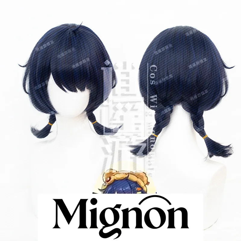 

Genshin Impact Xiangling New Year Cosplay Wig Simulation Scalp Top Double Braids Halloween Gift