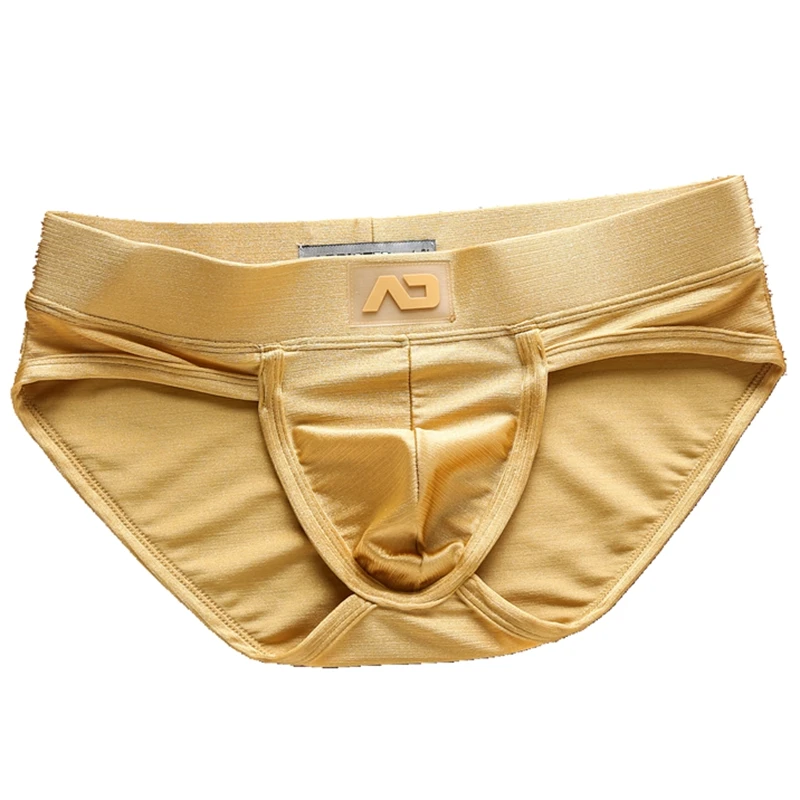 Calzoncillos de nailon de cintura baja para hombre, ropa interior sexy con cordón, color brillante, ad3-m257, venta directa de fábrica