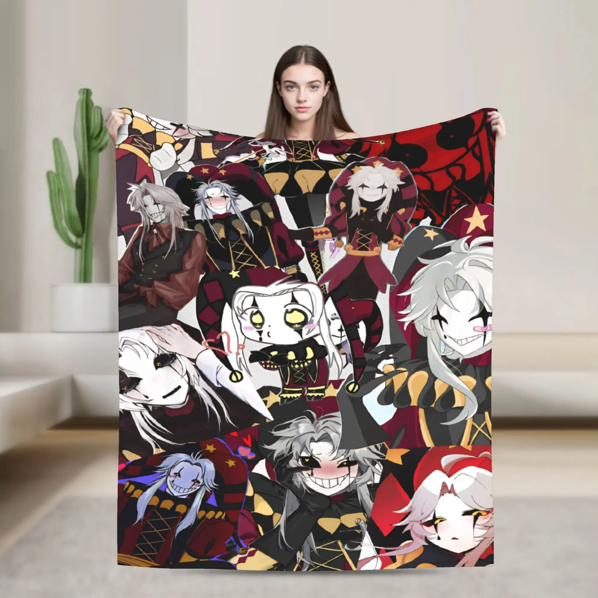 Pierrots The Freak Circus Accessories Blanket Super Soft Flannel  Throw Blankets Comfortable Bedding Throws