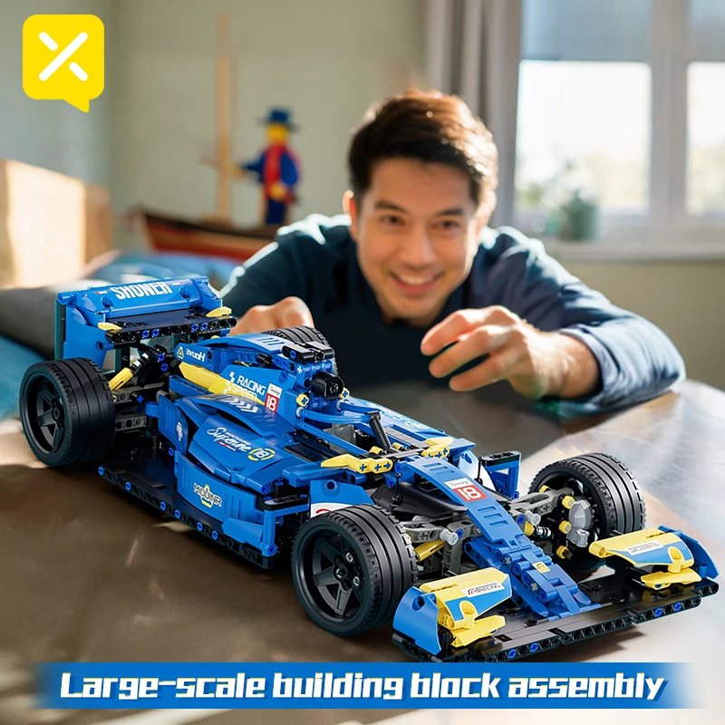 NEW 1163PCS Technical F1 RC Race Cars Building Blocks Adults Remote Control Bricks Car Cool Collectible Model Car Boys Toys Gift