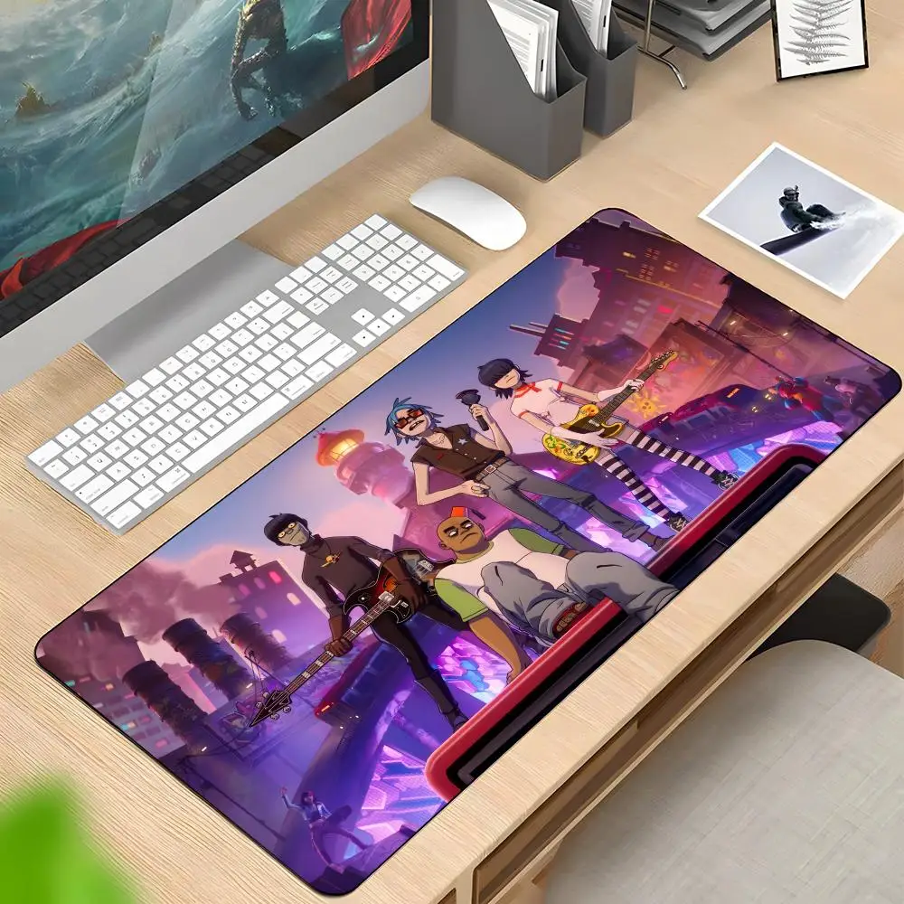 

Коврик для мыши Virtual Band Gorillaz, резиновый противоскользящий коврик для клавиатуры, 40x90 см, коврик для мыши, игровые аксессуары, коврик для офисного компьютера XXL