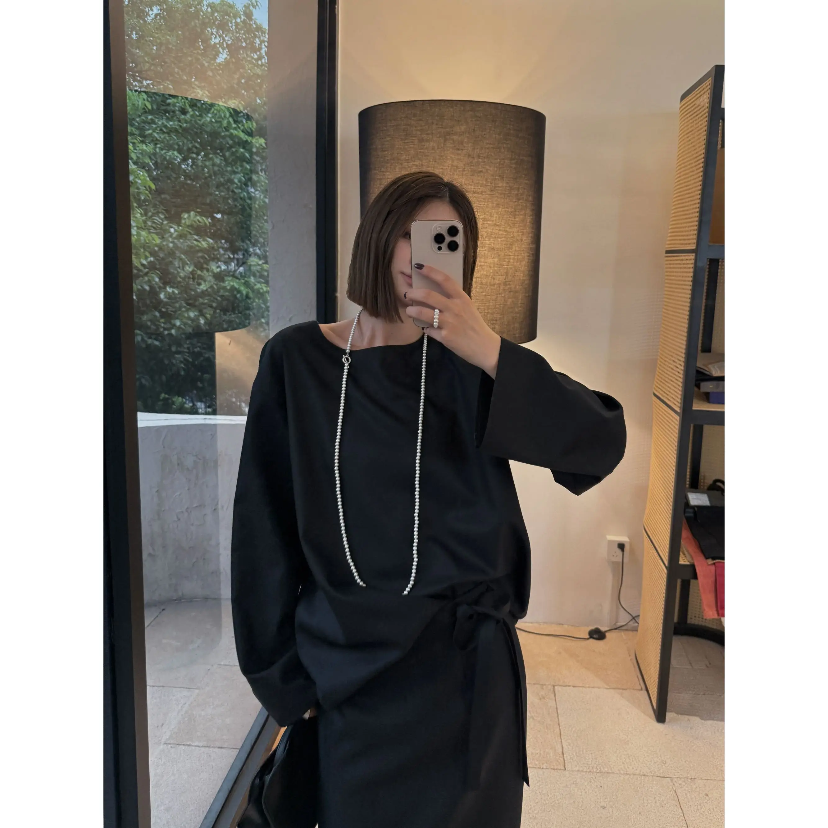 

Шерстяная кофта с круглым вырезом, новинка ранней осени CS25089, женская, премиум-класса, модная, свободного кроя, с длинным рукавом, влагоотводящая.