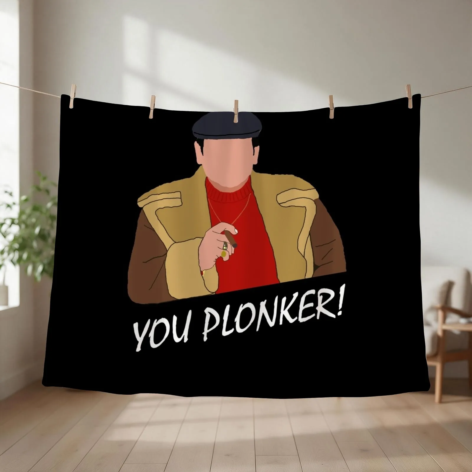 You Plonker! (White) Throw Blanket blankets and throws Nap Comforter sofa bed Blankets