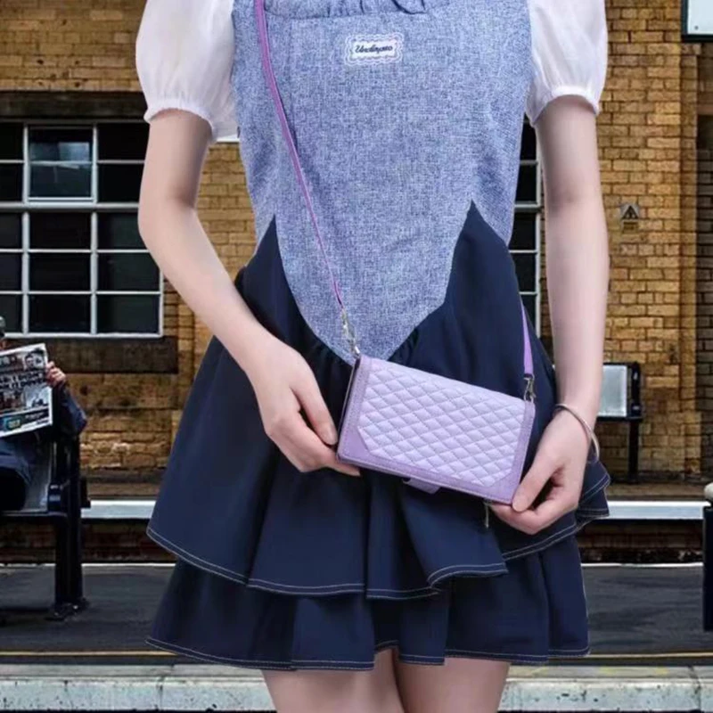 حافظة فاخرة متعددة 6 بطاقات بسحاب لهاتف آيفون 15 برو ماكس غطاء حزام معصم جلدي لهاتف آيفون 14 بلس 13 12 Mini 11 XS XR Funda #3