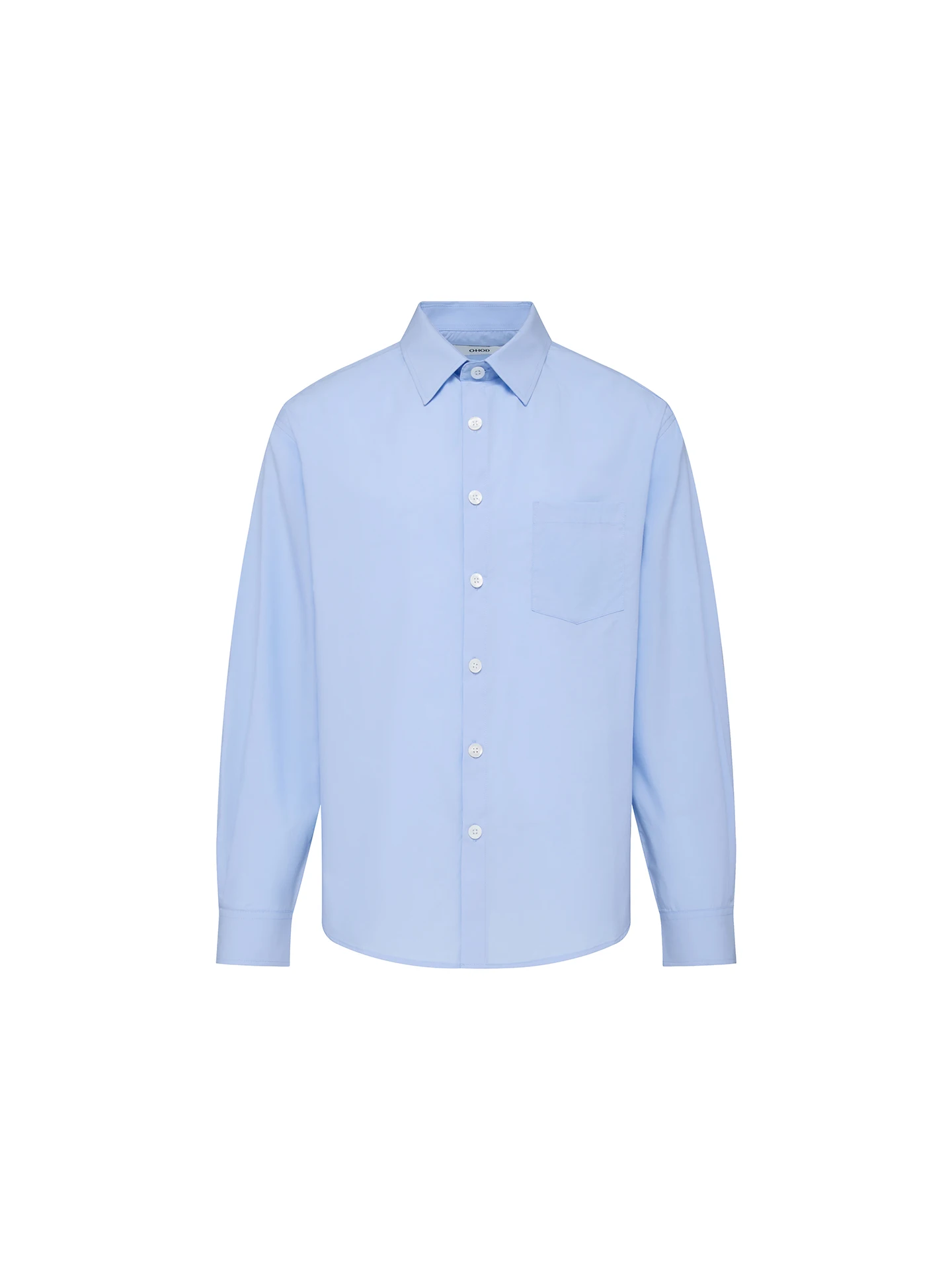 

Retro Japanese Sle Long Sve Pure Color irt Simple Turn-down Collar Spring y Couple Workwear irt Jaet