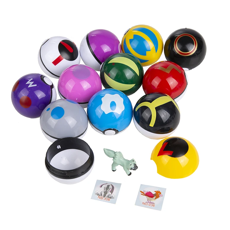 

12 Pcs Pokemon Pikachu Figure Toys Set, Anime Model Dolls with Pokeball, Kids Christmas Birthday Gifts for Children