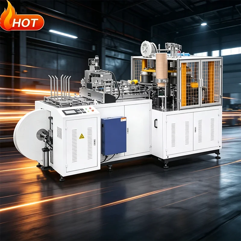 Automatic 3-12oz Paper Cup Forming Machine with PLC Control and Memory for 50 Different Cup Specifications