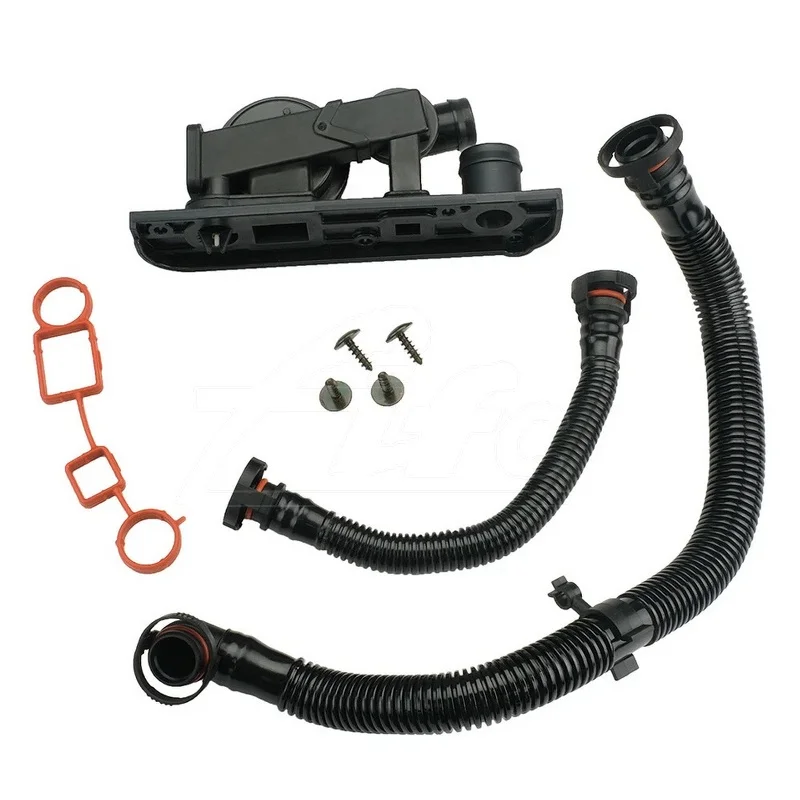 Vent Valve Breather Hose Set 06F129101P 06F129101N w/Gaskets for Audi A4 VW Passat Jetta Golf MK5