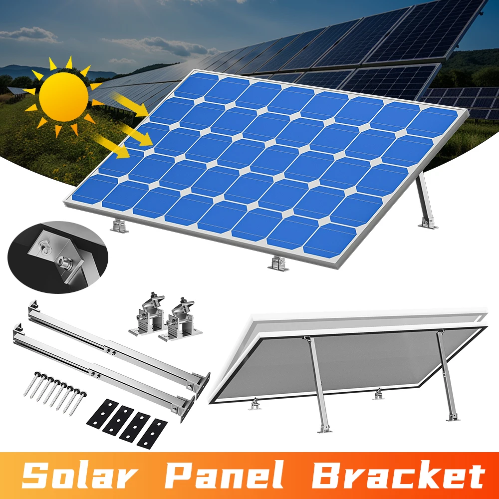 

Solar Panel Mount Support Adjustable Solar Panel Mounting Bracket Quick Installation With Stainless Steel Fasteners 15-30 Degree