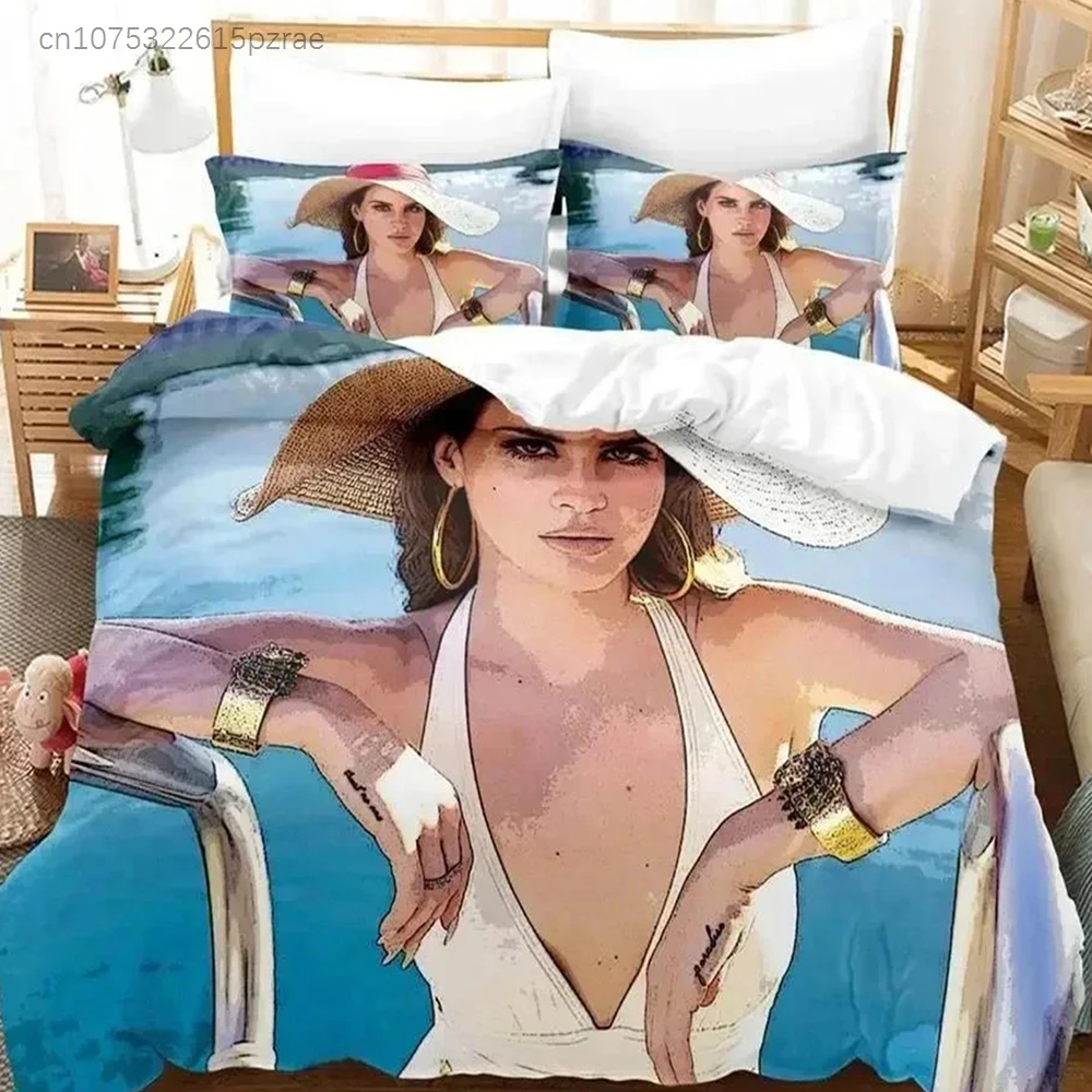 Top Single Lana Del Rey May Jailer Bedding Set Duvet Cover Bed Set Quilt Cover Pillowcase Comforter King Queen Size Boys Adult 2