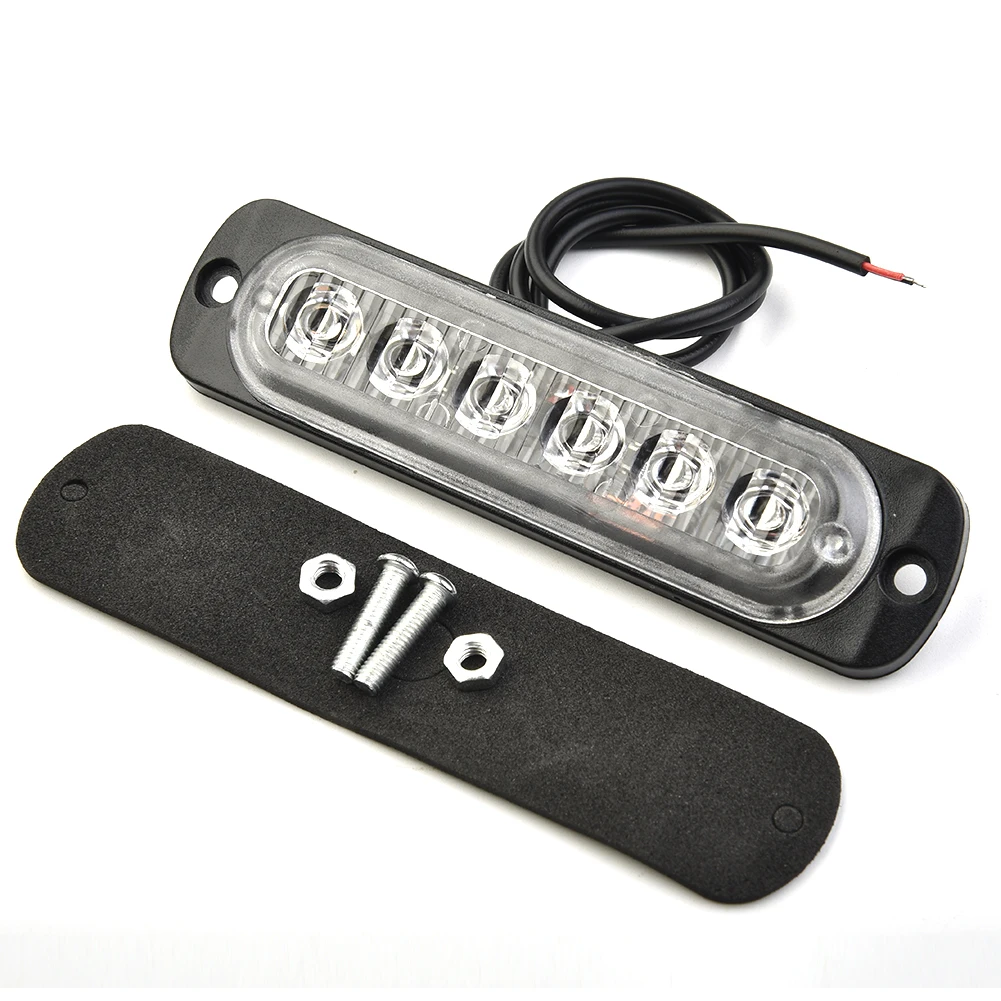 

Car Light Strobe Lights 333mA Bar Beacon 12V-24V DC Car Hazard Kit Lens Red Replacement Super Bright Transparent
