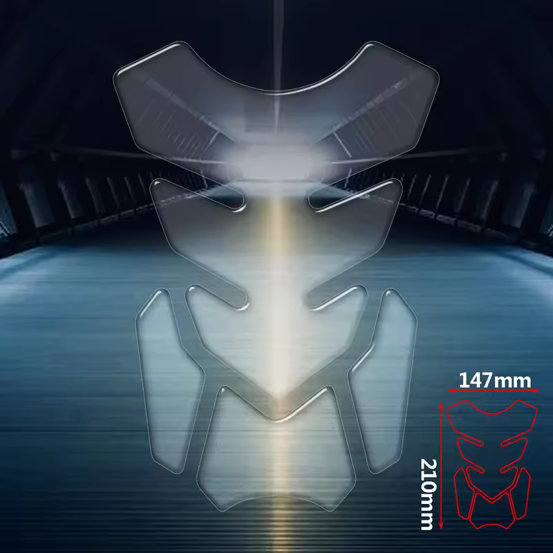 Transparent Resin Tank Pad Protector Universal for Motorbike for Kawasaki Honda CBR Suzuki GSXS GSXR Yamaha etc - Image 3