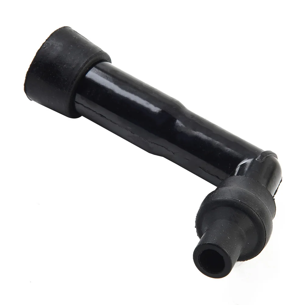 10-12mm Motorcycle Plug Cap / Resistor Cover XD05F-R 102 Degree Black Threaded Plug Top With Internal 5K Ohm Resistor