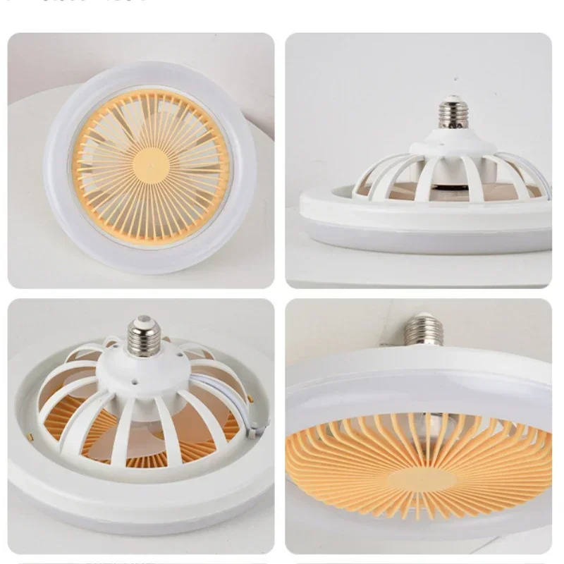 Hot Fan Light with Remote Control LED Lights E27/B22 Bedroom Study Dormitory Fan Light Fan Ceiling Chandelier Mini Small Fan