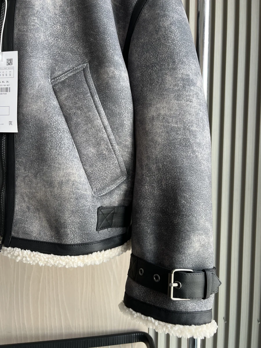 ETJ 2025 Nieuwe herfst/winter damesreisriem versierd met dubbele revers winddichte warme jas met lange mouwen losse jas