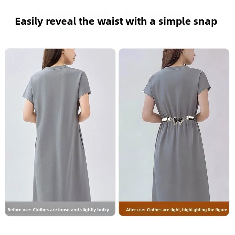 Adjustable Waist Cincher Dress Accessory Small Size Decoration Tightening Clip Fastener Belt for Women Summer 2026