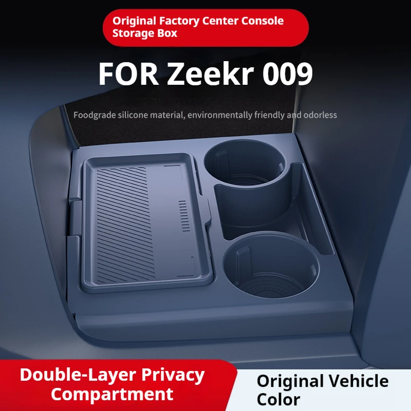

Silicone Storage Box For Zeekr 009 Center Console Modification Anti-slip Pad Car Accessories Organizer Decoration
