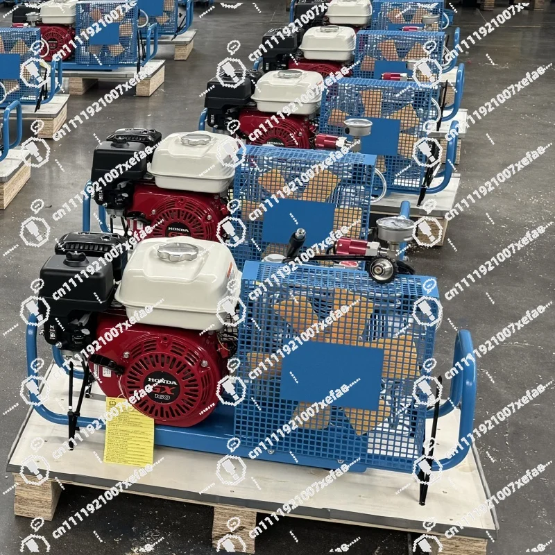 220V 380V Tank Filling 100L 200bar 300bar Small High Pressure Portable Gas Cylinder Filling Machine Breathing Air Compressor