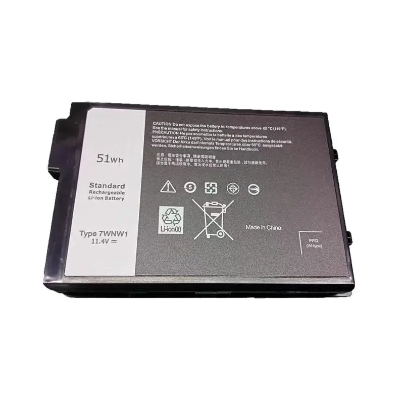 7WNW1 Laptop Battery for Dell Latitude 7424 5424 5420 Rugged Extreme Series P137G P85G P86G P137G001 P137G002 P85G001 11.4V 51Wh