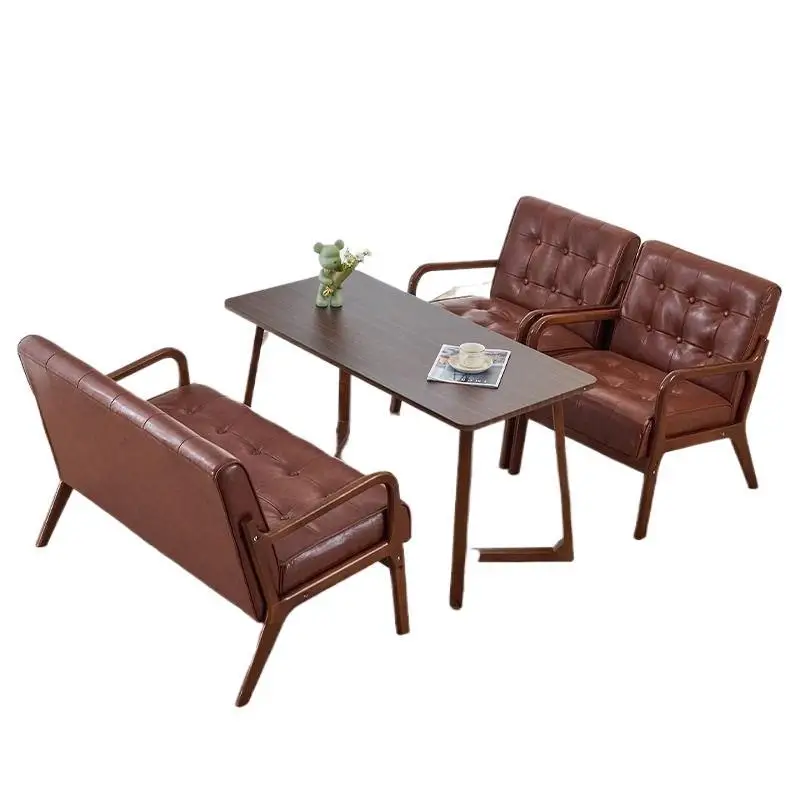 

Bar bar coffee shop table and chair combination negotiation reception simple tea house milk tea shop card seat sofa leisure comm