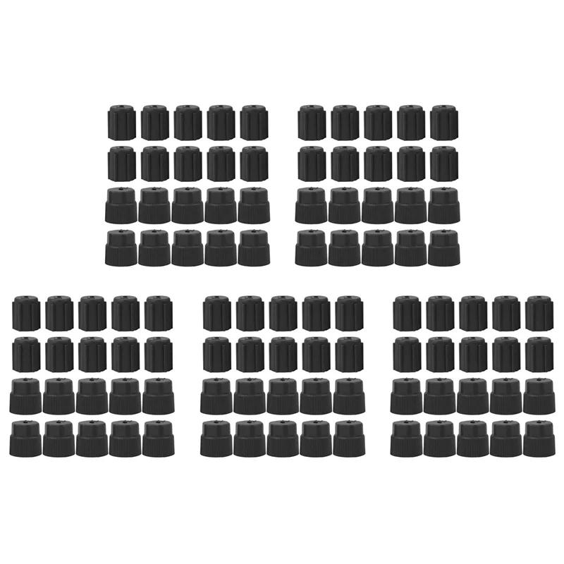 

ABMI-100Pcs R134A Кондиционер Обслуживание системы переменного тока Колпачки порта зарядки Автомобильный порт зарядки Крышки системы переменного тока Аксессуары,