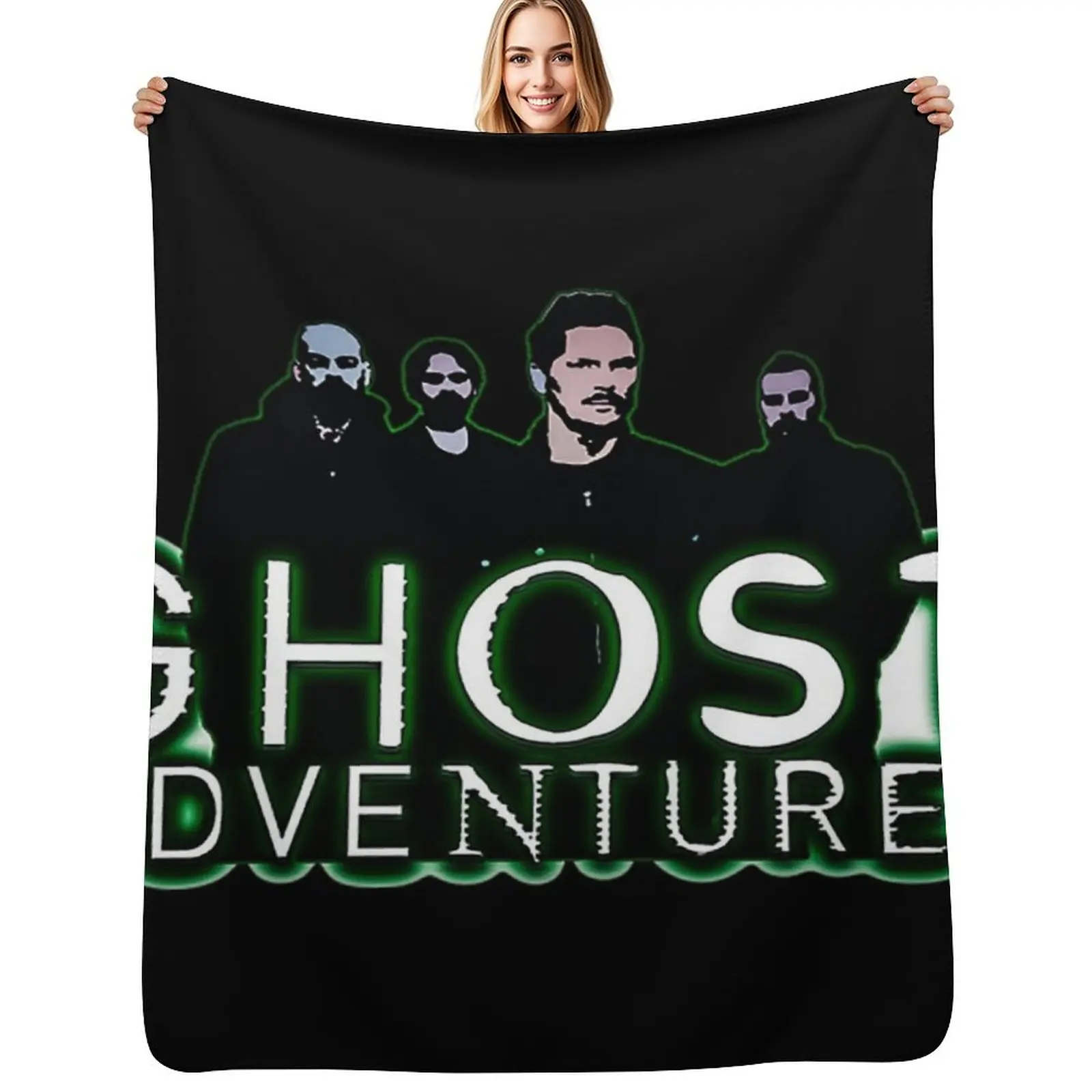 

Ghost Adventures Crew Throw Blanket Cozy Home Blanket Gift for Christmas Holiday