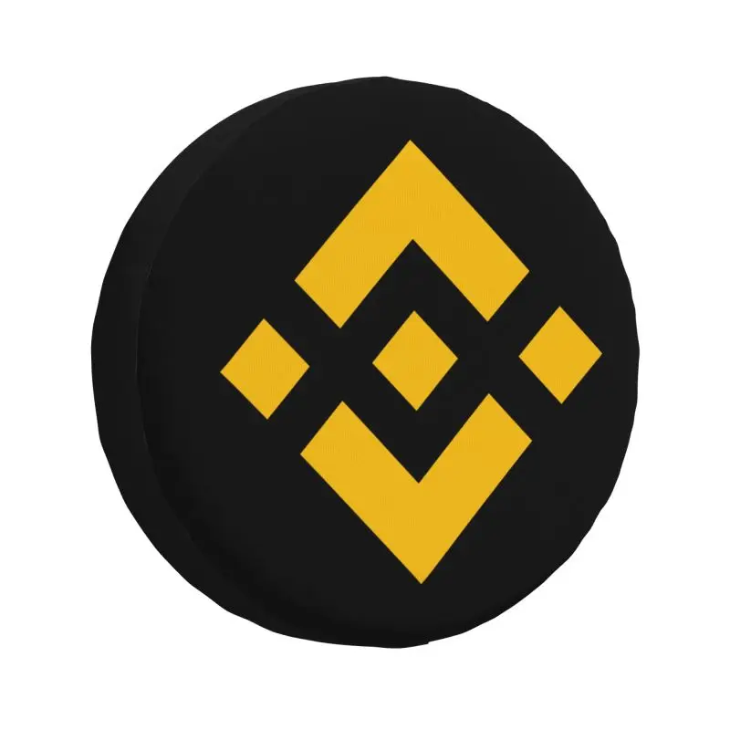

Изготовленный на заказ чехол для запасного колеса Binance для Mitsubishi Pajero Jeep RV SUV, прицепа, криптовалюта, блокчейн, защитные чехлы для колес автомобиля