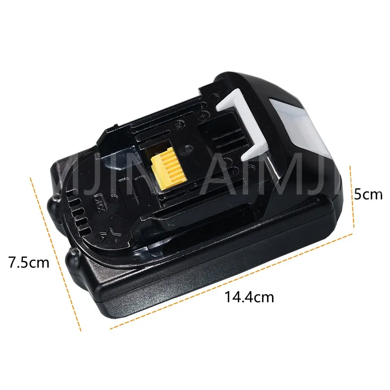 마끼다용 충전식 리튬 이온 배터리, 전동 공구 배터리, 18V, 5000mAh, BL1860B, BL1860, BL1850