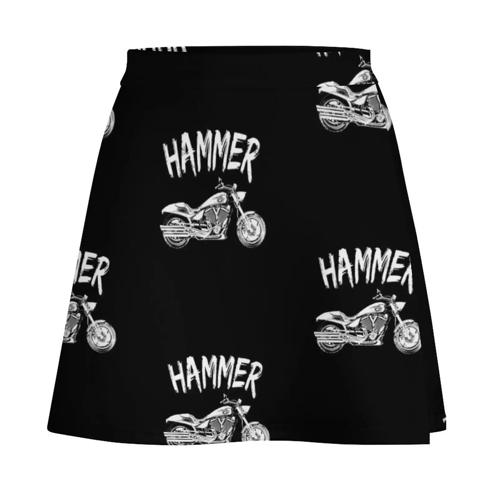 Victory Hammer Graphic Motorcycle Mini Skirt mini denim skirt skirts women summer 2025 luxury clothes women