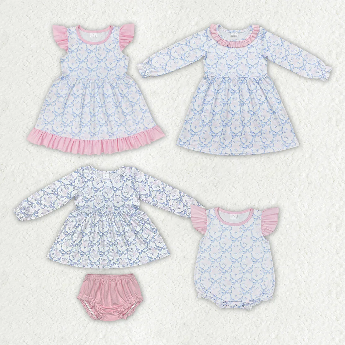 

GLD0693 Wholesale Matching clothes girls dresses Summer short sleeve dress Boutique Children clothes baby rompers
