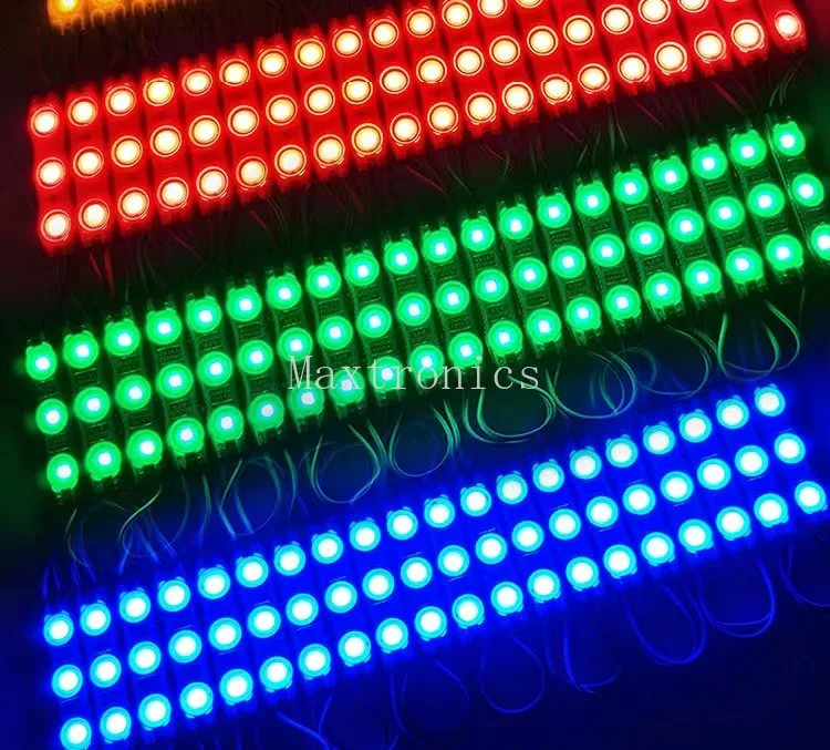 20 pçs/lote DC12V 2835 SMD 3 Módulo LED Injeção À Prova D' Água IP67 Decorativo 2835 Tira Dura Bar Lâmpada de Luz Branco Vermelho Verde Azul