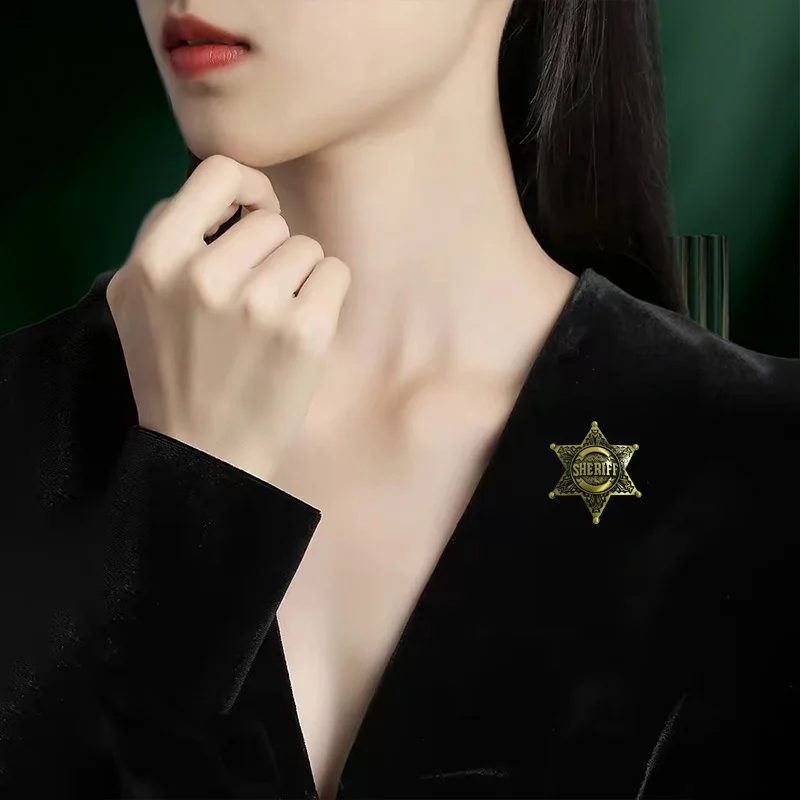 Broche Hexagonal Estrella Pin Seguridad