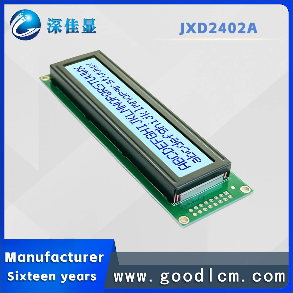 24x2character Lcd-Scherm 2402lcm Lcd-Module 24 * 2a Grijs Scherm Blauw Karakter St7066 Of Aip31066 Rijden