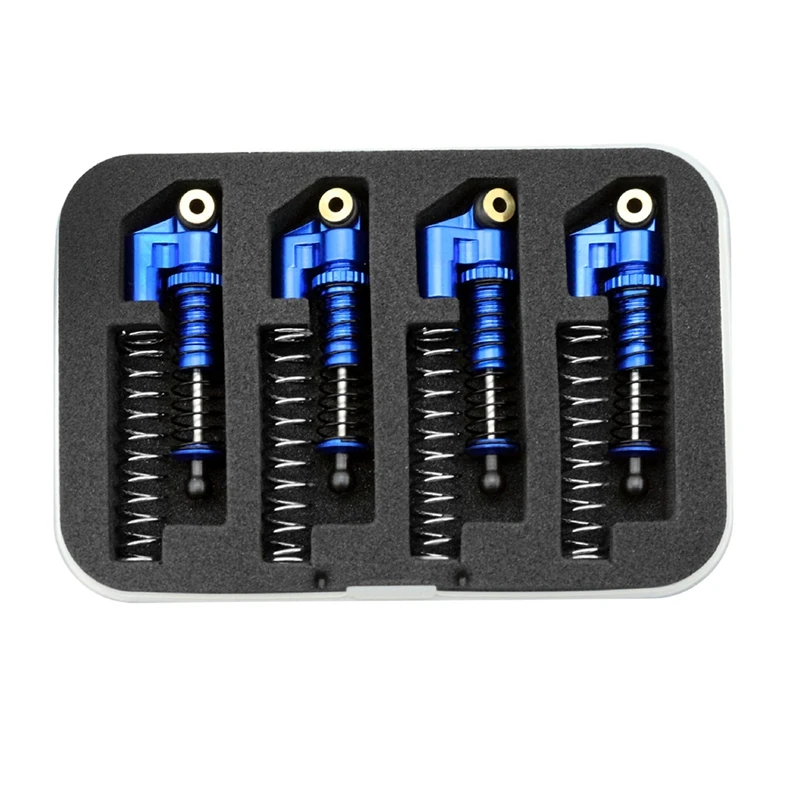 For 1/24 Kyosho MINI-Z4X4 Metal Negative Hydraulic Coil Shock Absorber Upgrade Parts, Toy Car Accessories(4Pc/Set)