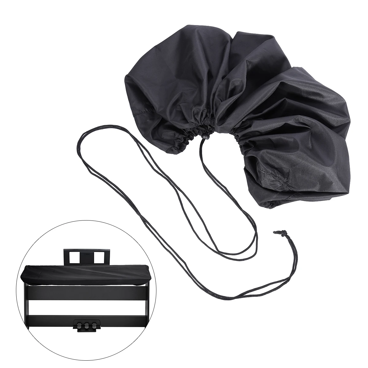 

61 Key Electronic Cover Cloth Durable Dust Proof Stain Resistant Adjustable Cord Keyboard Protector Fits Digital Piano Keyboards