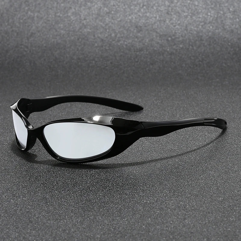 Neue Y2k-Sonnenbrillen für Männer und Frauen, Sport-Radbrillen, trendige Street-Fotografie-Sonnenbrillen, modische Herren-Sonnenbrillen. – Detail 10