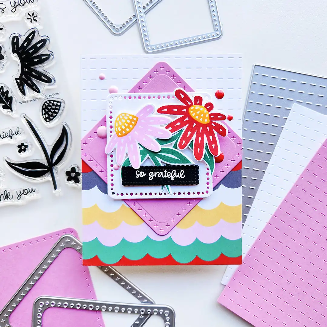Happy Trail-Ers Gone Camping Peeking Forest Friends Glamper Life Metal Cutting Dies Stamps for DIY Scrapbook Card April 2026 New