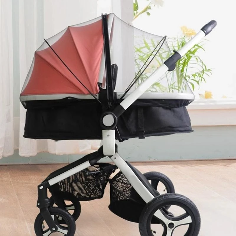 

Full Coverage Baby Net Strollers Insect Net for Baby Carriers Pushchair Universal Pram Canopy Insect Netting Cover