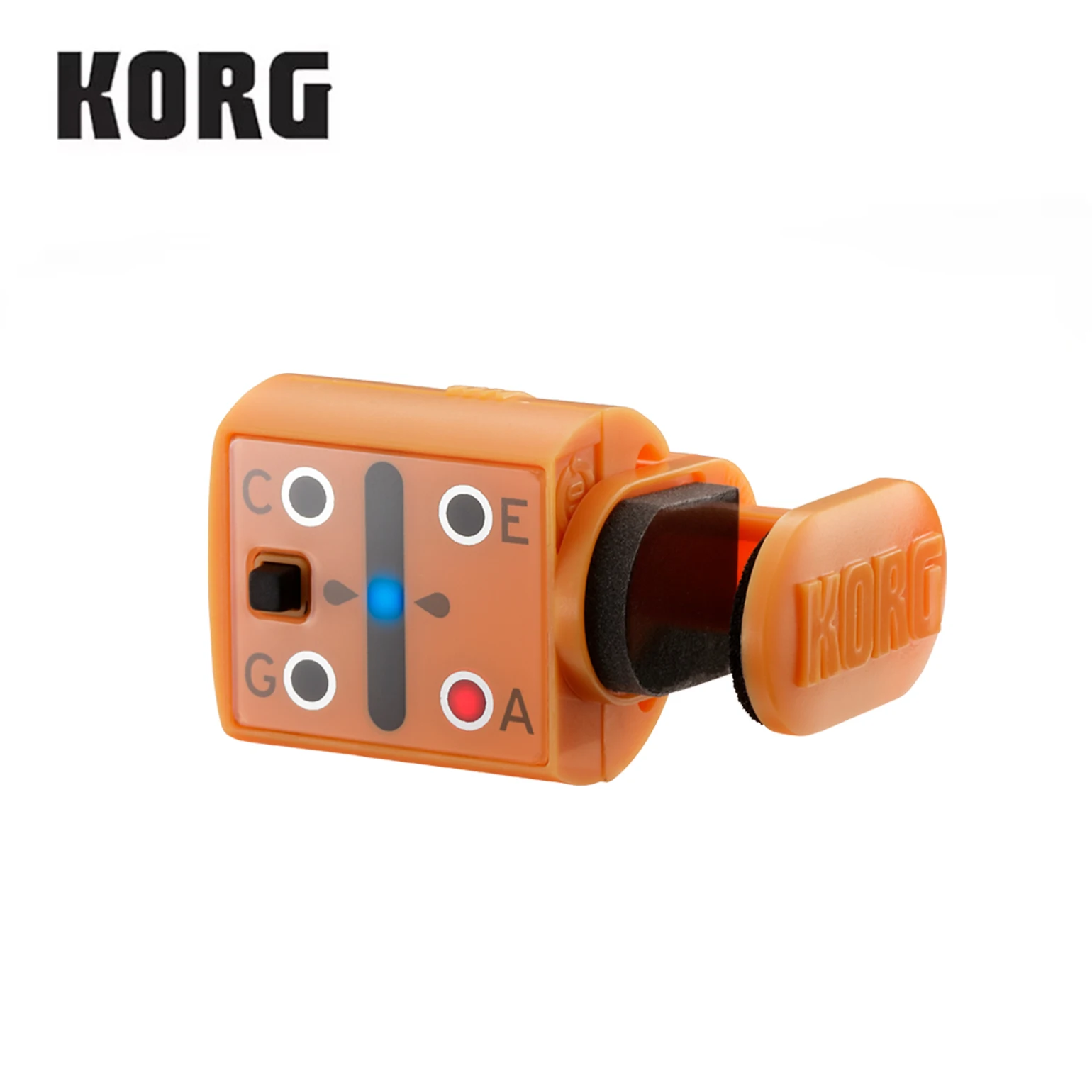 KORG MiniPitch Compact Ukulele Tuner,Sunset Orange Minipitch-Or，BL and WH Tuner For Ukulele minipitch