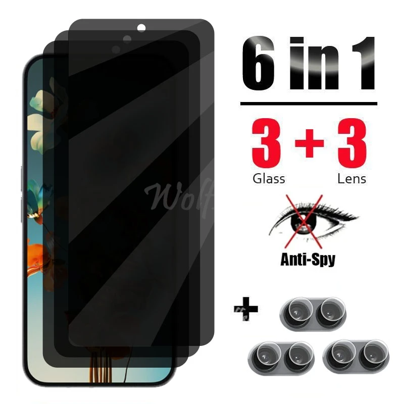 

Anti Spy Screen Protector Nothing Phone 2A Plus Glass Nothing Phone 2A Plus Glass Privacy Peep Film Tempered Glass Film