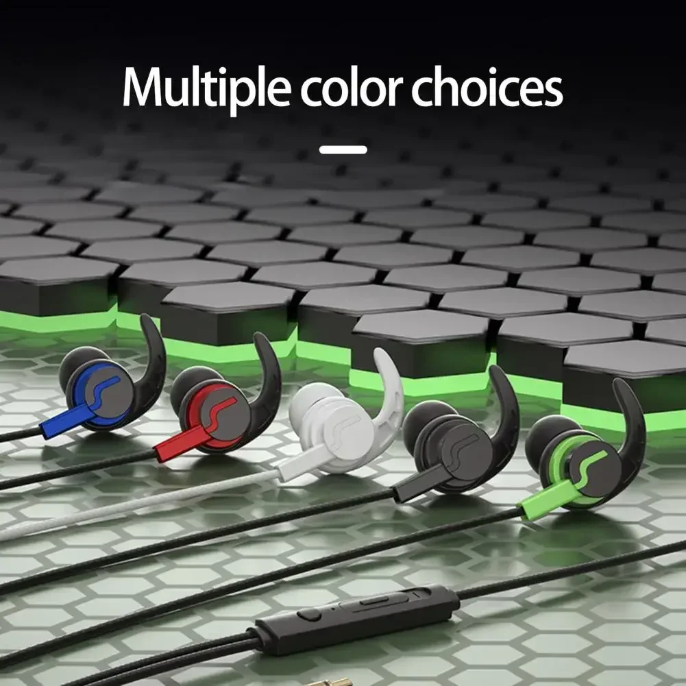 ZLRLMHY 3.5mm Ports Wired Earphone Noise Reduction Stereo Sound HD-compatible Calling Immersive Audio Sharkfin Wired Headphone
