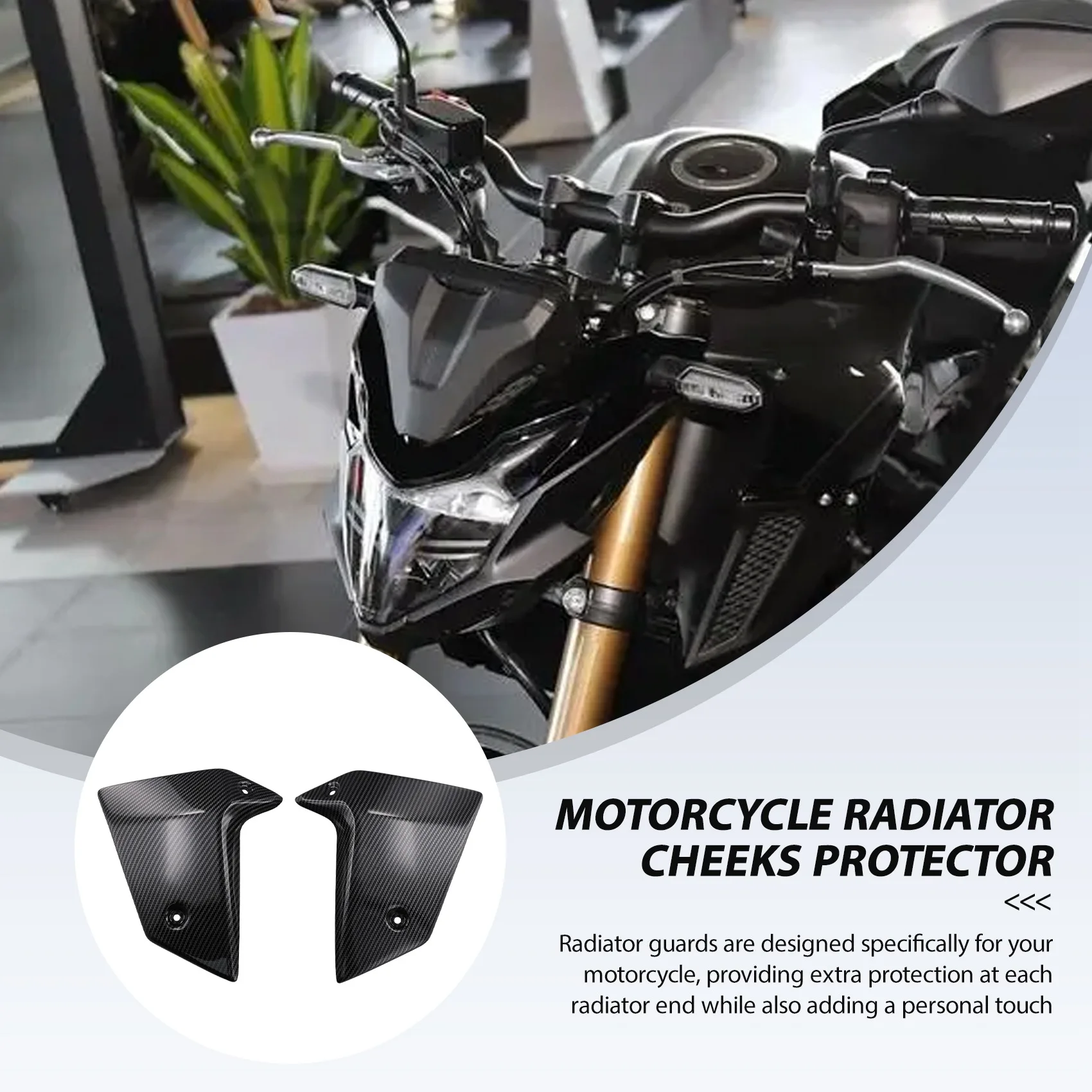 

A85E-Motorcycle Accessories Radiator Cheeks Protector Side Decorate Fairing For Honda Hornet 750 CB750 2022-2024