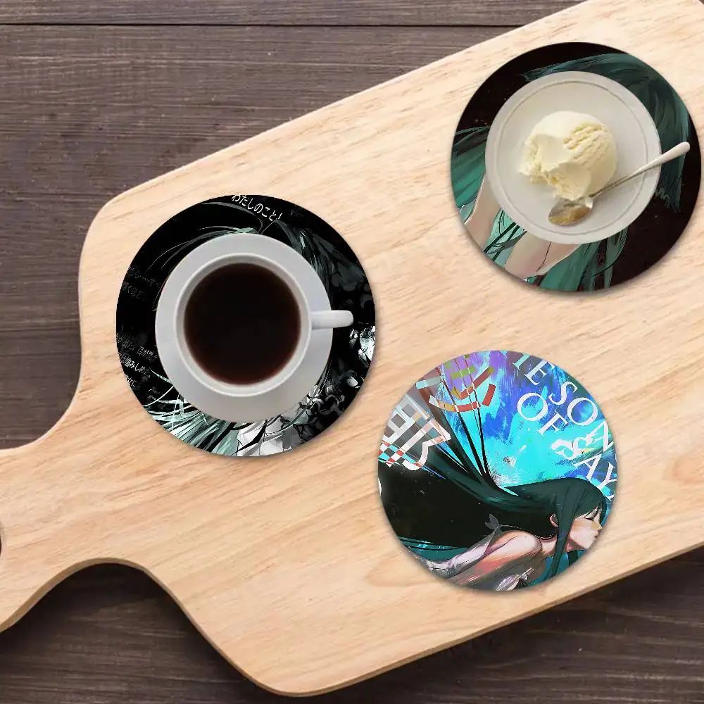 S-Saya no Uta The Song of Saya Coaster Wooden Drink Tray Suitable for Restaurants and Coffee Shops Easy To Wash and Clean